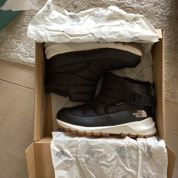 new THE NORTH FACE THERMOBALL PULL-ON WP WOMEN 5 eu 36 black booties insulated - Picture 5 of 6